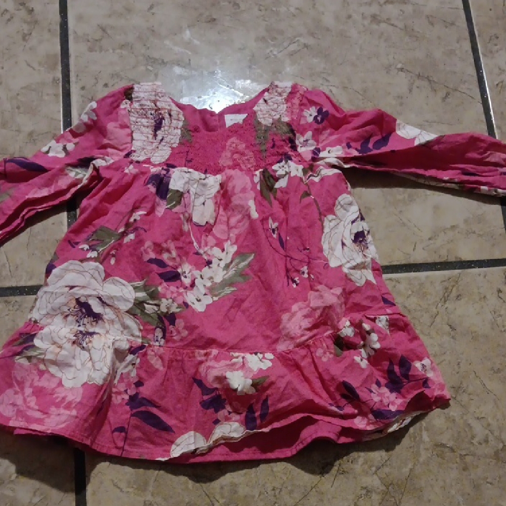 Floral Pink Kids Top